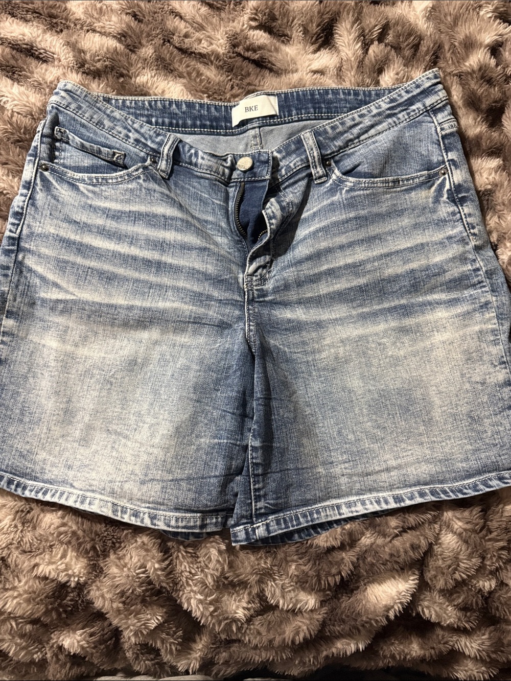 BKE Light Wash Denim Jean Shorts